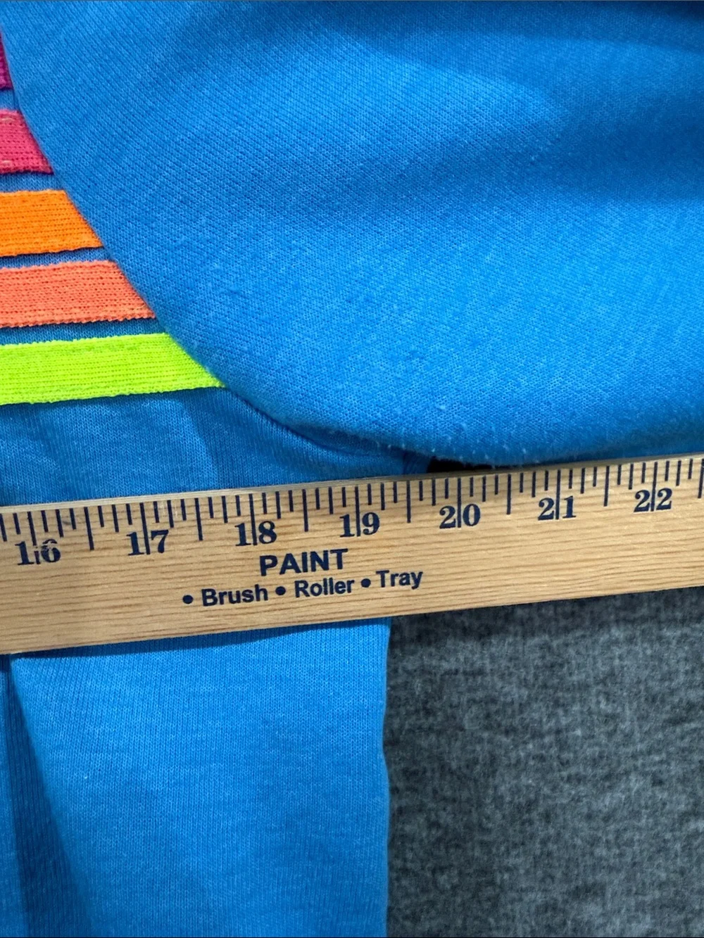 Aviator Nation 5 Stripe Zip Hoodie Cobalt Blue Unisex Size M - Picture 4 of 10